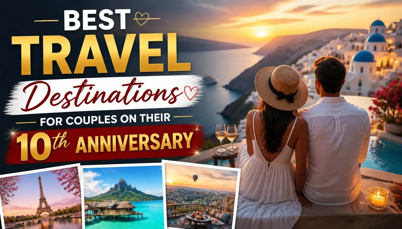 Best Travel Destinations for Couples on Their 10th Anniversary