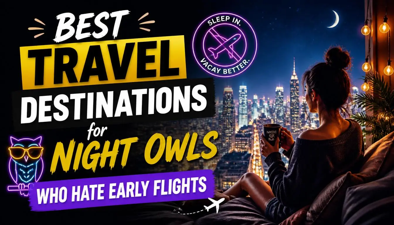 Best Travel Destinations for Night Owls Who Hate Early Flights